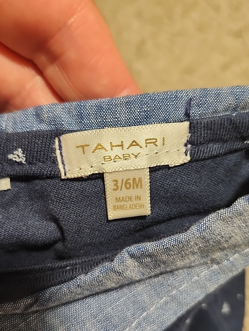 Tahari Baby Boy Nautical Anchor Romper 3-6M NWT